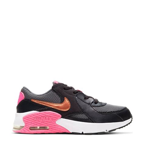 nike air max excee sneakers zwart/roze